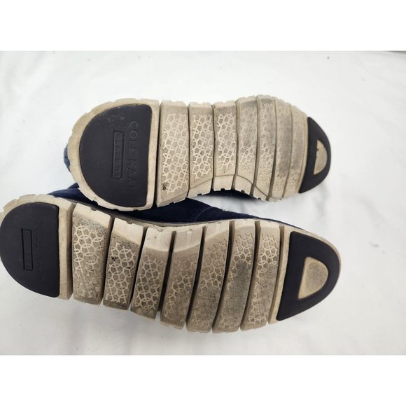 Cole Haan Men's Sz. 8.5 Navy Blue Suede Leather Chukka Lace Up Boots - Picture 9 of 9